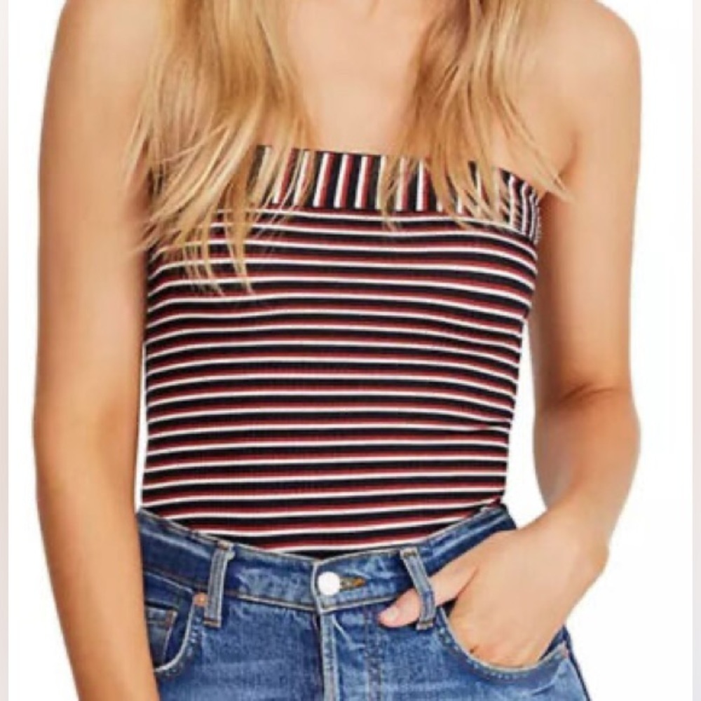 Free People Show Me Stripe Tube Top Striped, Small